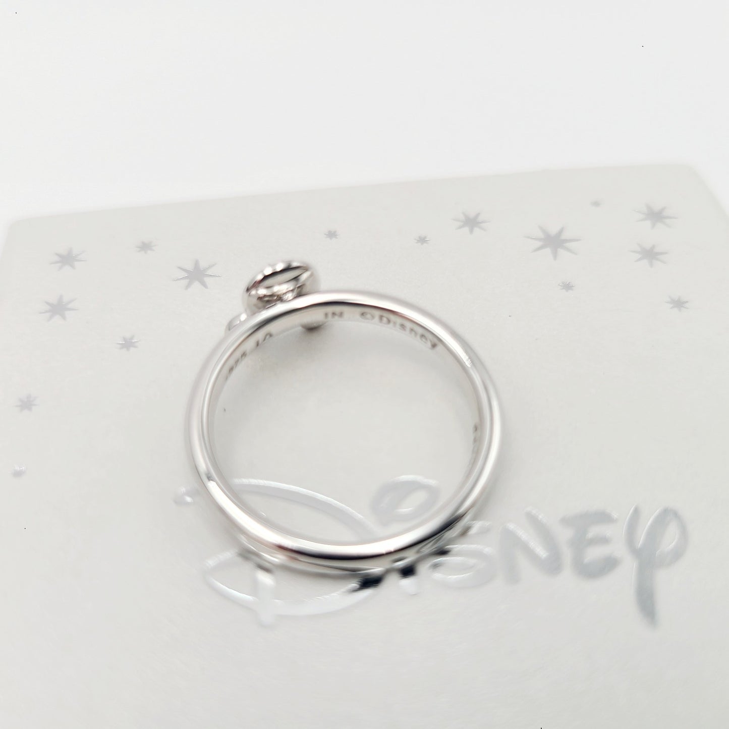 SOLD OUT Disney Store Mickey Icon Diamond Ring Women Size 8 Laughter Is Timeless