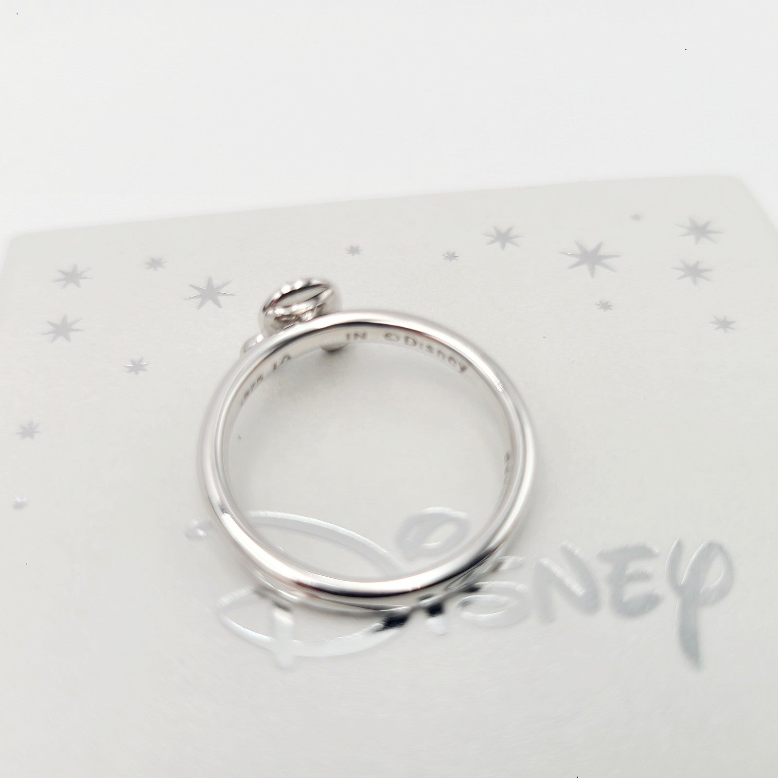 SOLD OUT Disney Store Mickey Icon Diamond Ring Women Size 8 Laughter Is Timeless