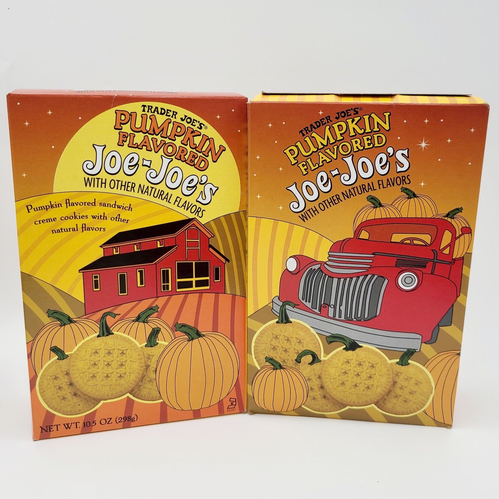 *2 Boxes* Trader Joe's Pumpkin Joe-Joe Cookies 10.5 Oz each Pack Joes LIMITED ED