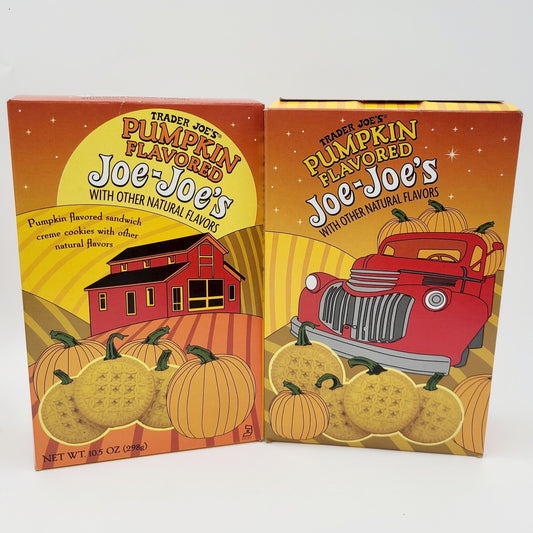 *2 Boxes* Trader Joe's Pumpkin Joe-Joe Cookies 10.5 Oz each Pack Joes LIMITED ED