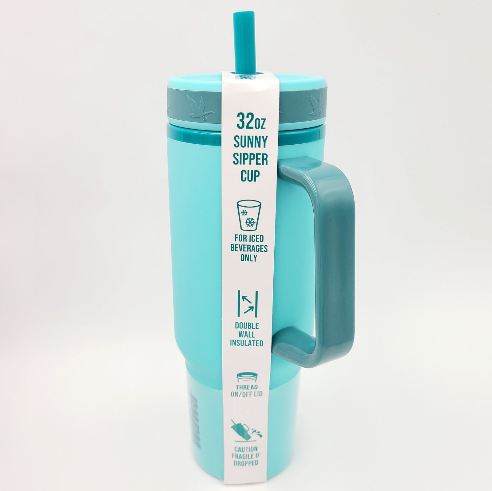 *Set of 4* Wawa Tumbler Mug w/Handle 32 Oz ICED BEVERAGE Teal Pink Purple Yellow