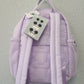 2026 Disney Parks Halloween Minnie Ghost Hey Boo Pastel Purple Mini Backpack NWT