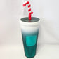Starbucks Disney Parks Mickey Mouse Holiday Christmas Tumbler Cup With Straw NEW