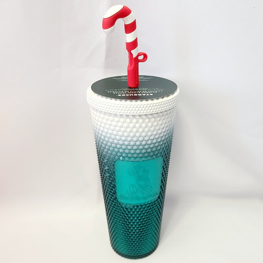 Starbucks Disney Parks Mickey Mouse Holiday Christmas Tumbler Cup With Straw NEW