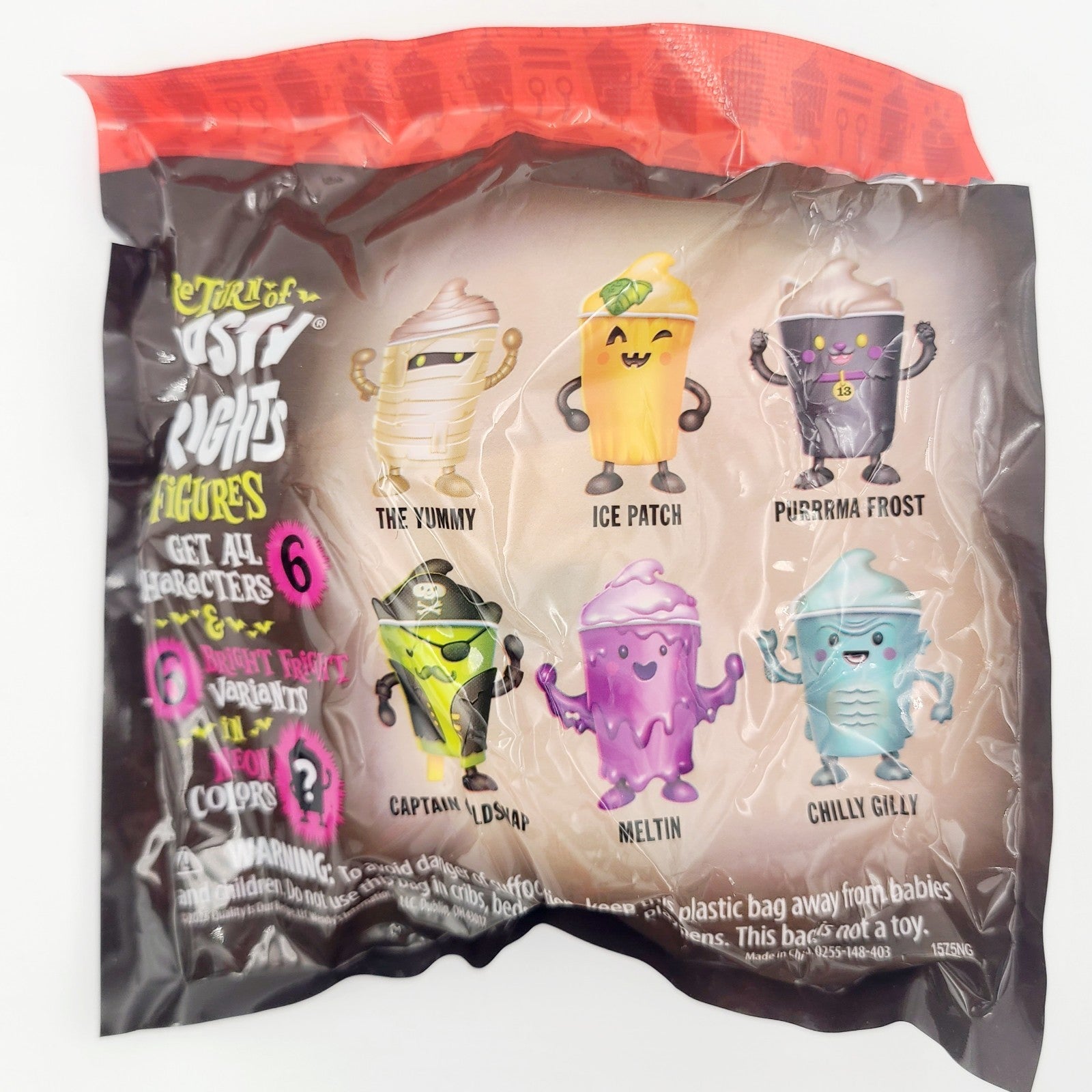 WENDYS FROSTY FRIGHTS 2025 Yummy Semi-Sealed Normal Variant Kids Meal Wendy's