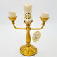 NEW Disney Parks Beauty & The Beast Cogsworth Clock Lumiere Light Up Figure Set