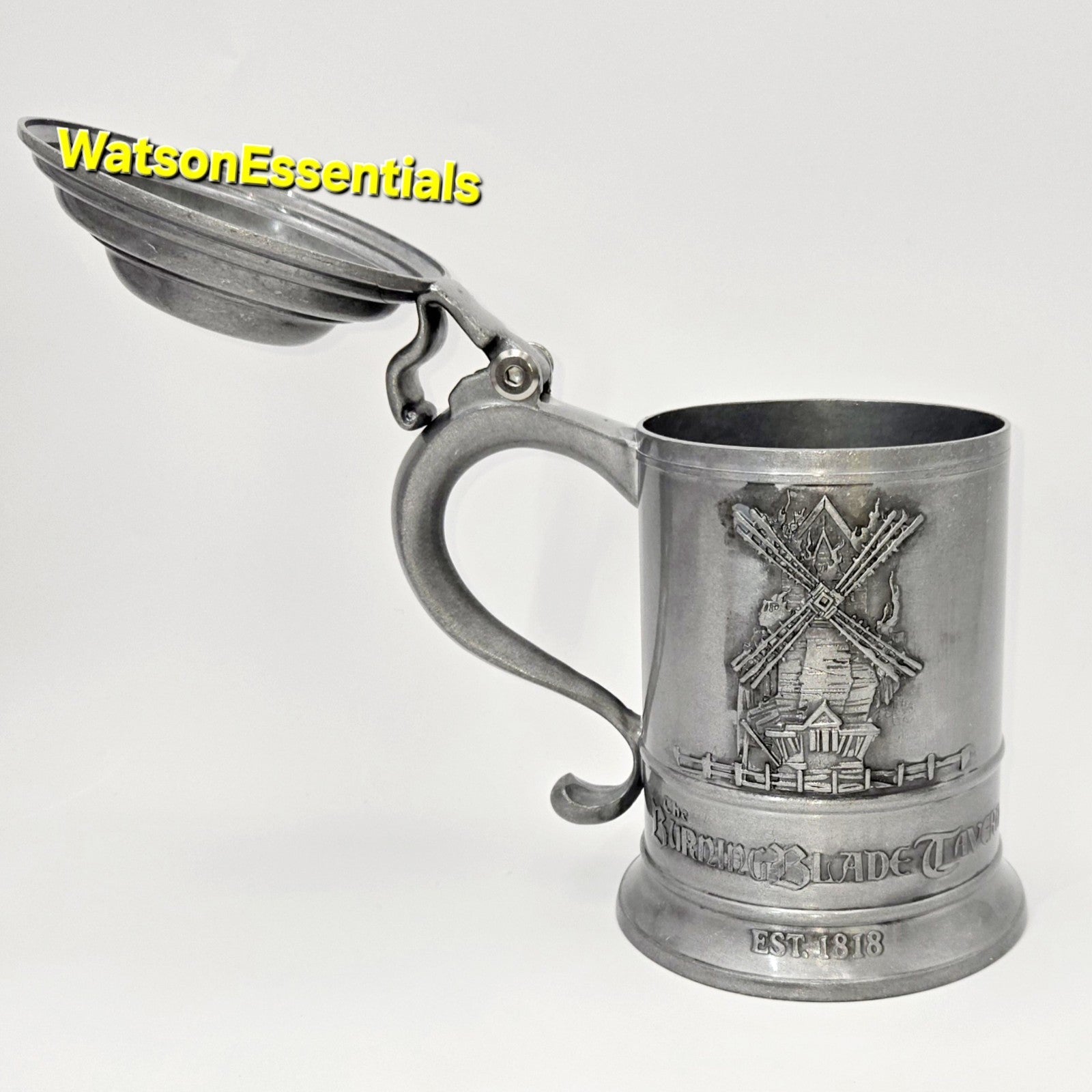 (1) Metal Stein EPIC Dark Universe Darkmoor Burning Blade Tavern Beer Universal