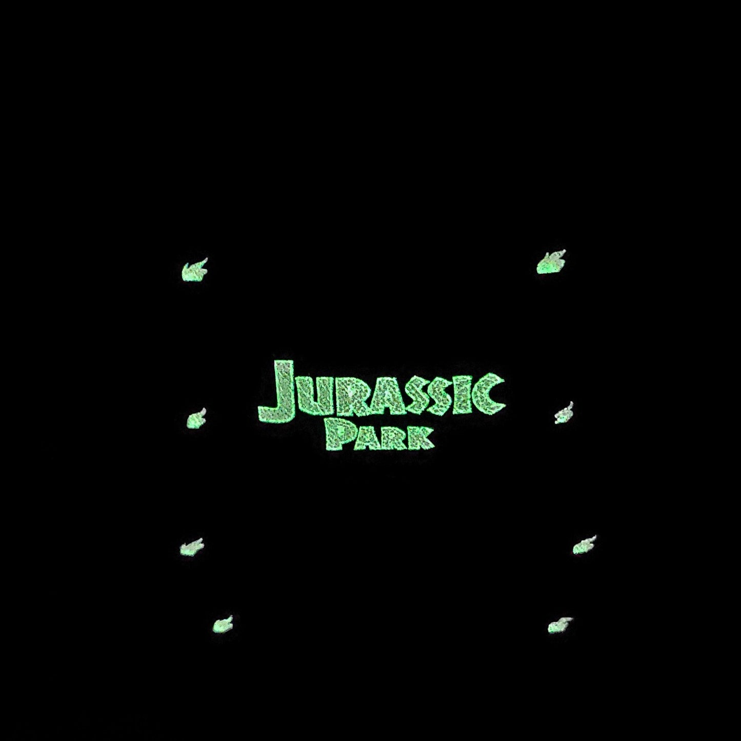 Universal Studios Jurassic Park Loungefly Backpack Gates Open Close T Rex GITD
