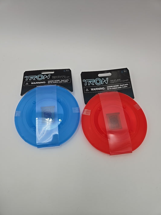 *2 TRON Identity Chips* Walt Disney World Parks TRON Lightcycle  Red & Blue