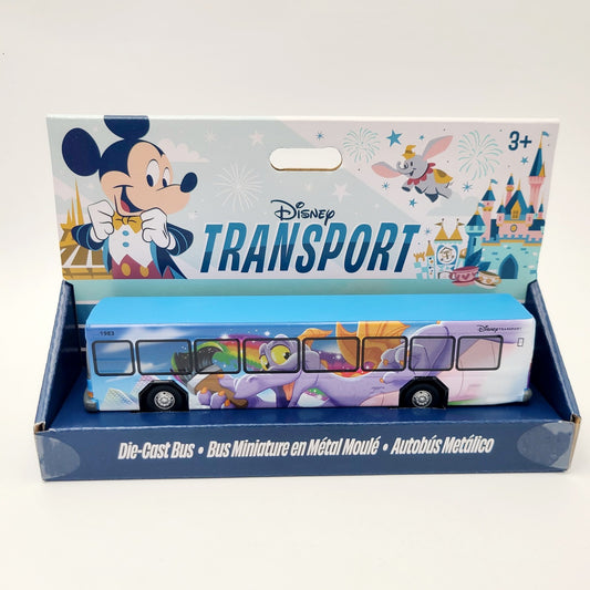 2026 Walt Disney World Parks Transport Diecast Bus Figment Imagination Toy Small