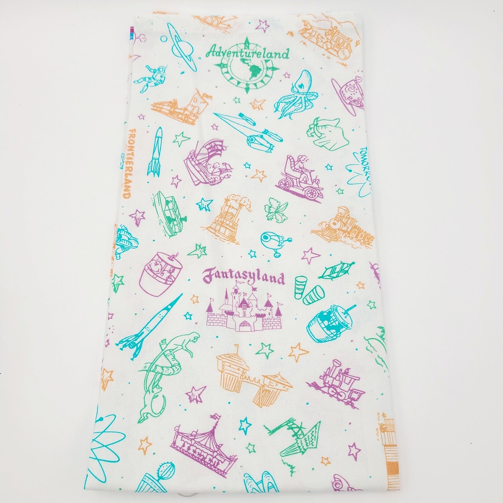 2026 Disney Parks Vintage Park Maps & Brochure Icons Kitchen Tea Dish Towel New