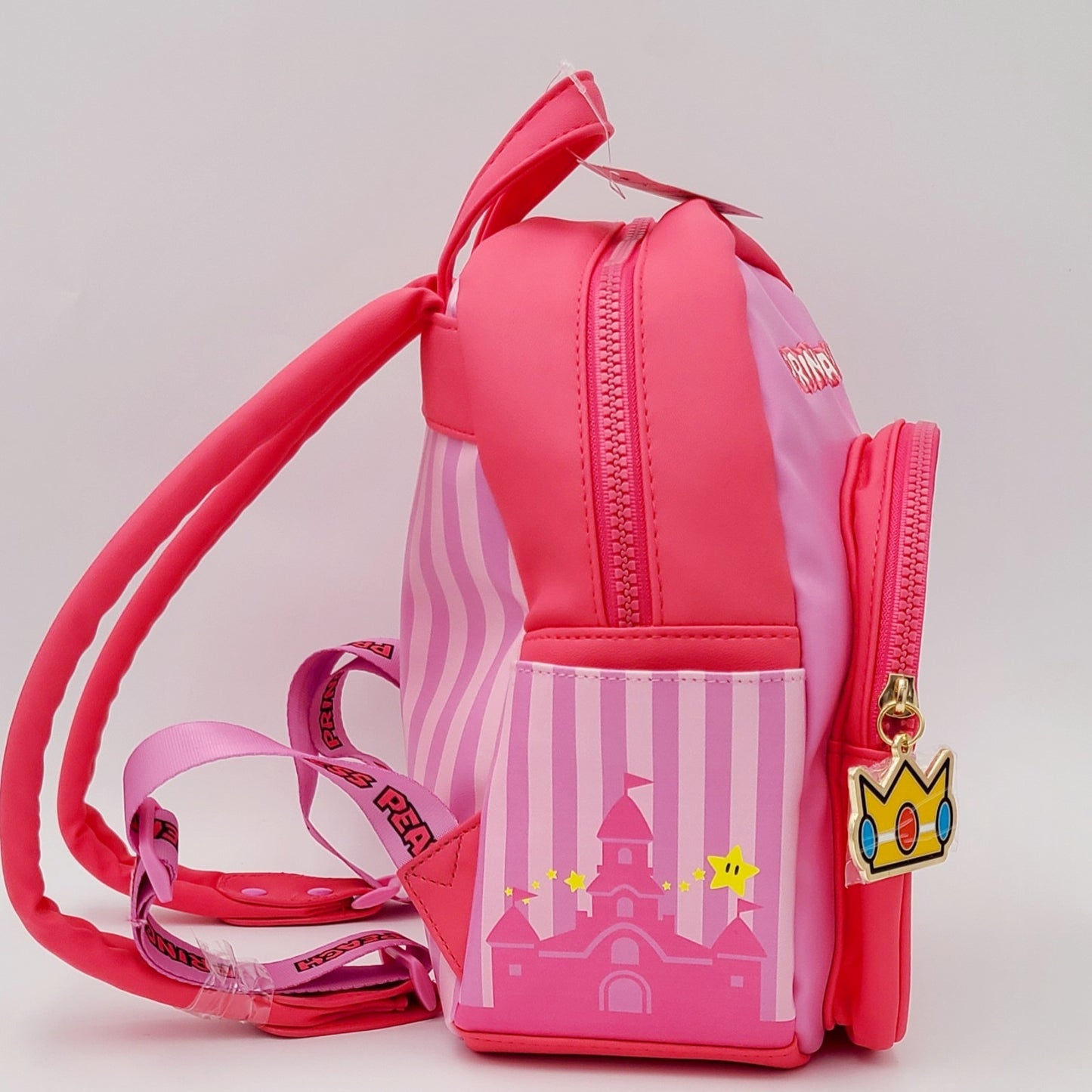 Universal Studios Super Nintendo World Princess Peach Mini Pink Backpack Bag NWT