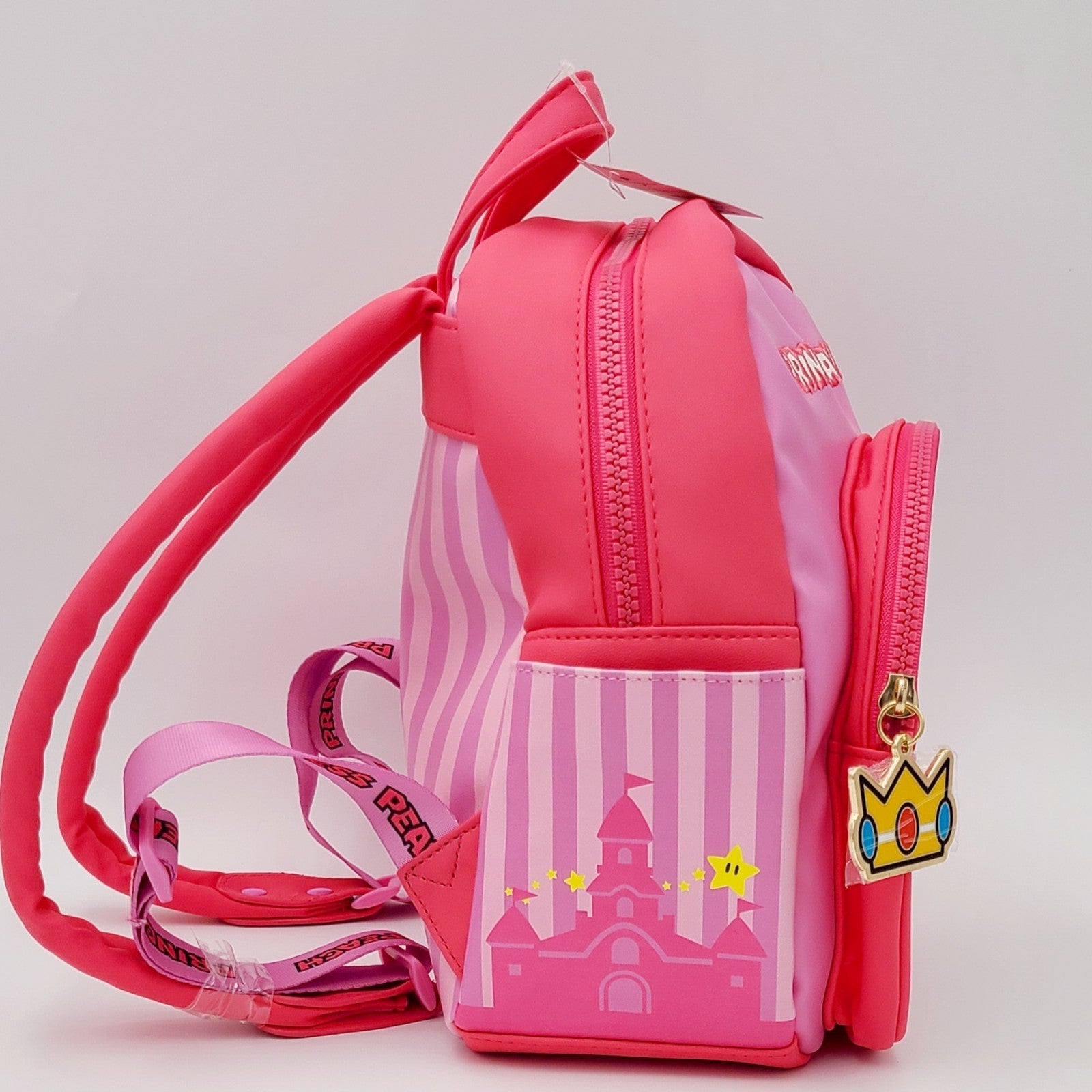 Universal Studios Super Nintendo World Princess Peach Mini Pink Backpack Bag NWT