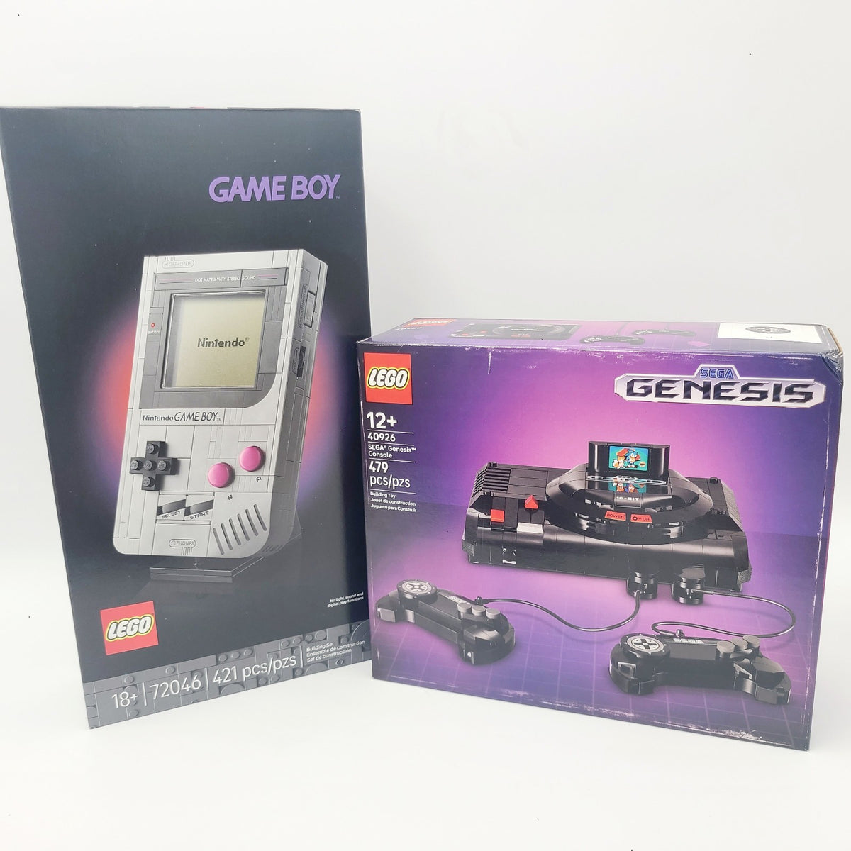 LEGO SEGA Genesis Console 40926 & Super Mario Game Boy Retro Building Set 72046