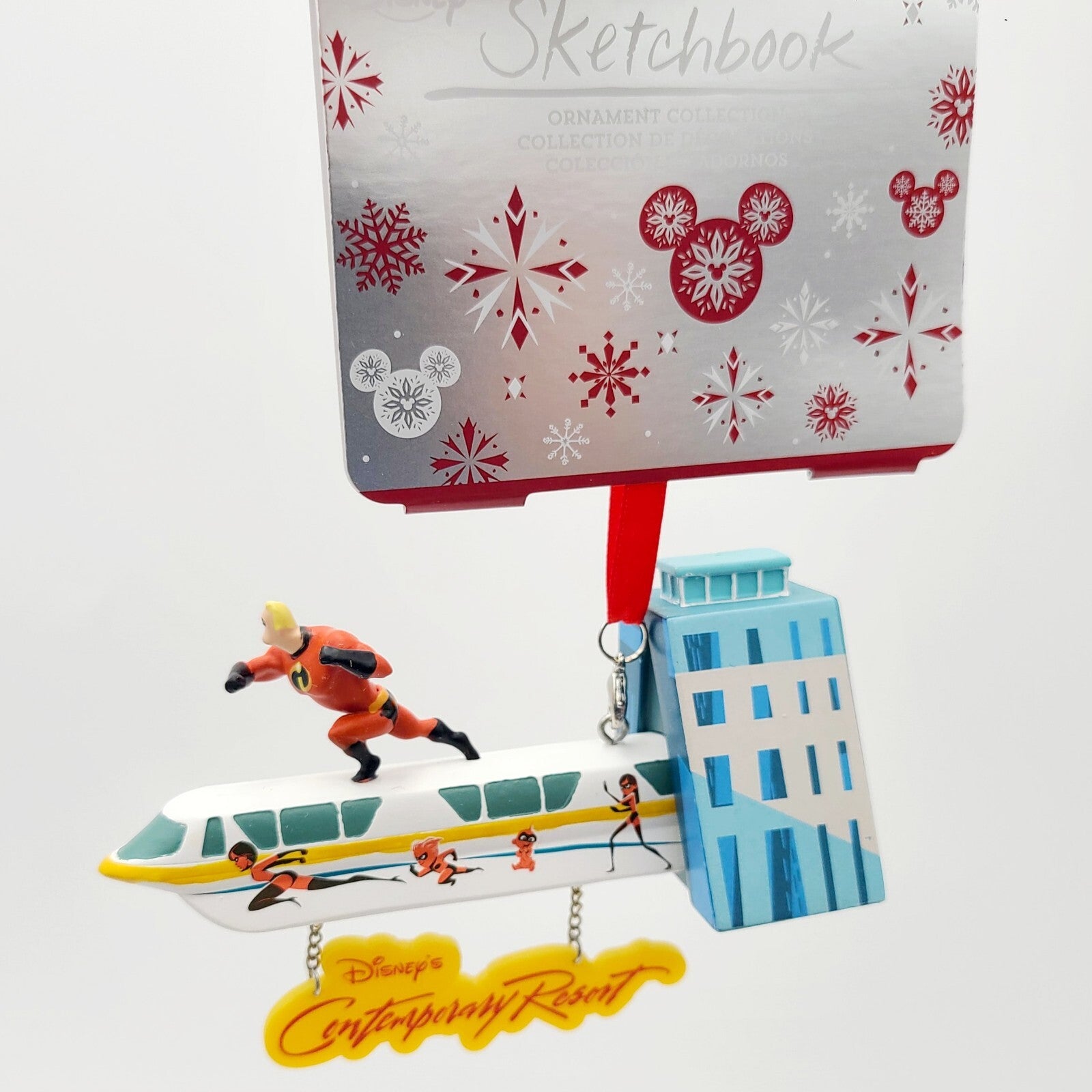 *ORNAMENT* Walt Disney World Parks Contemporary Resort Incredible Monorail NEW