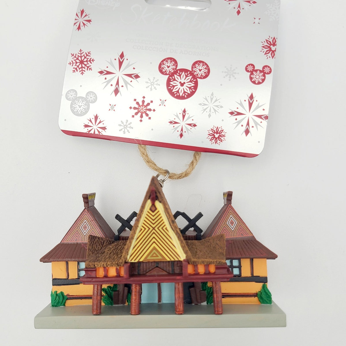Walt Disney World Parks Polynesian Resort Hotel Christmas Ornament Mickey Minnie
