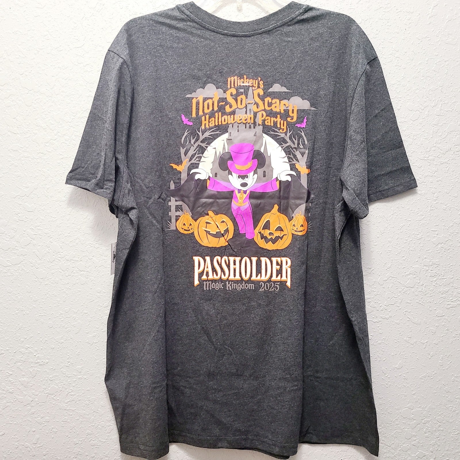 LARGE 2025 Disney Parks Mickey Not So Scary Halloween Party Passholder AP Shirt
