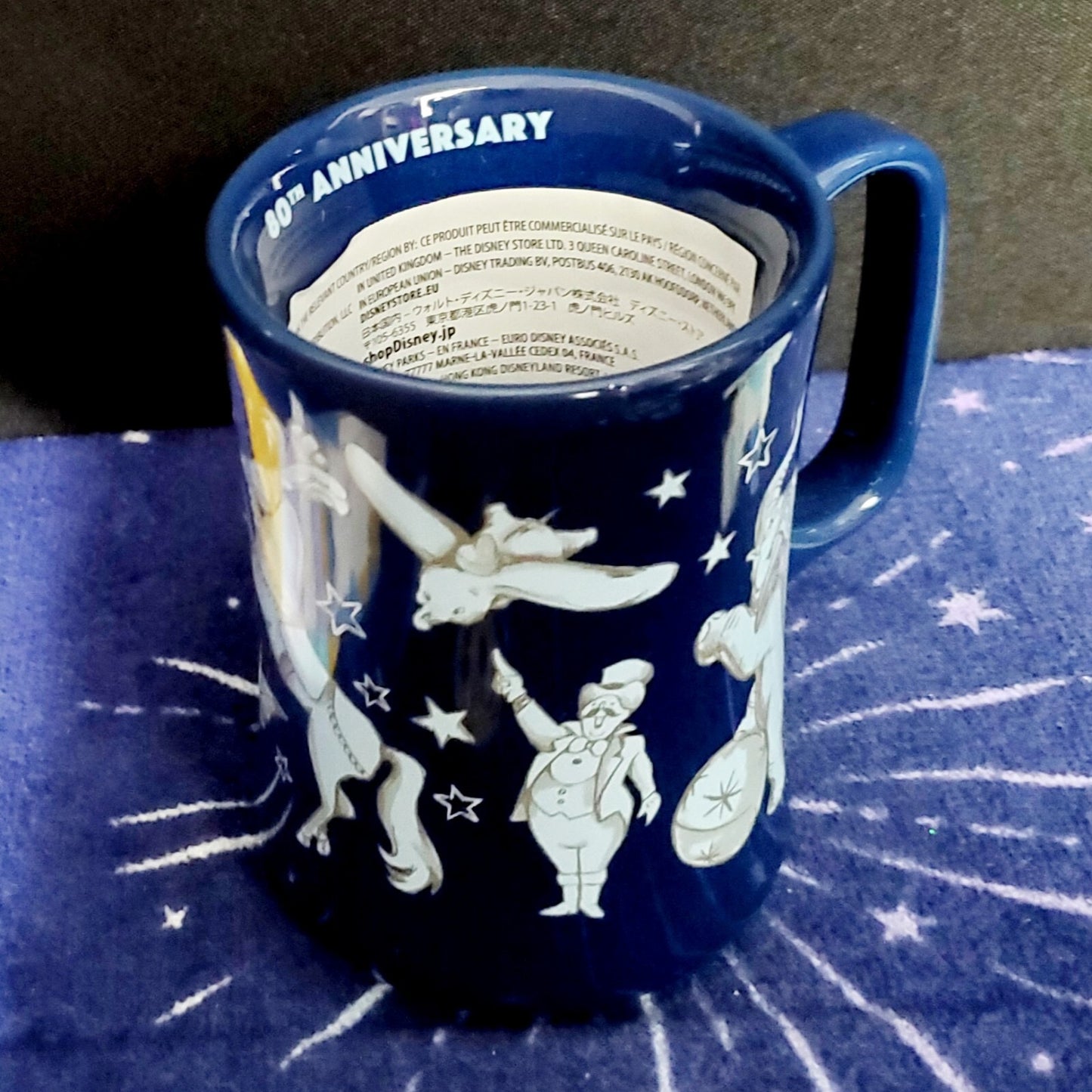 NEW Walt Disney World Parks DUMBO Legacy Blue Mug 80th Anniversary Elephant