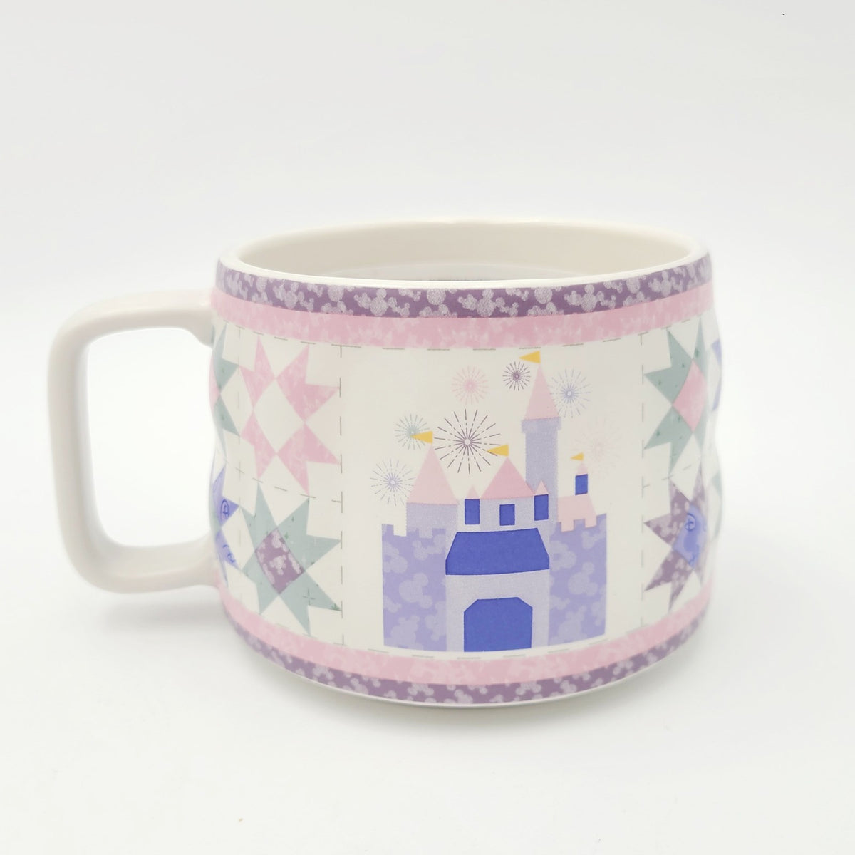 Disney Parks 2026 Castle Quilt Mug Home Is Where The Castle Is WDW Pink Purple