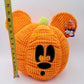 *Mickey Plush Pillow* 2026 Disney Mouse Orange Pumpkin Halloween NEW