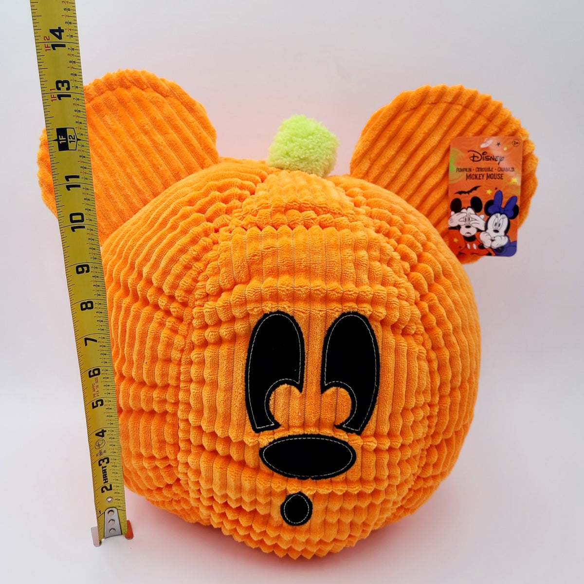 *Mickey Plush Pillow* 2026 Disney Mouse Orange Pumpkin Halloween NEW