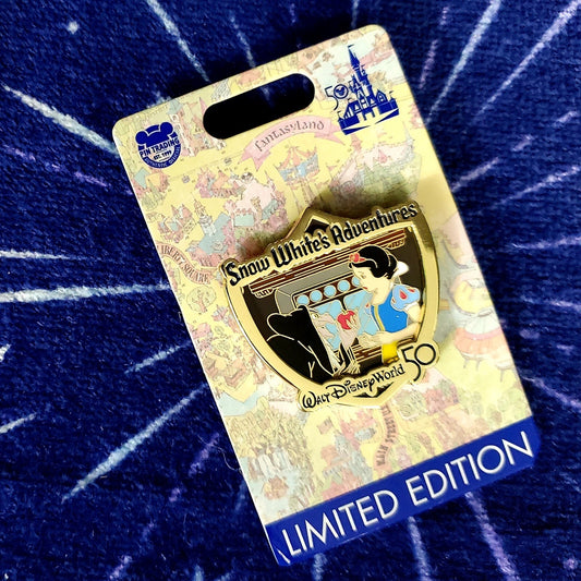 Walt Disney World 50th Anniversary Attraction Crest Pin - Snow White Adventures
