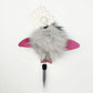 NEW Disney Parks Fuzzy Pom Pom Bag Charm Key Chain Keychain Eeyore Winnie Pooh