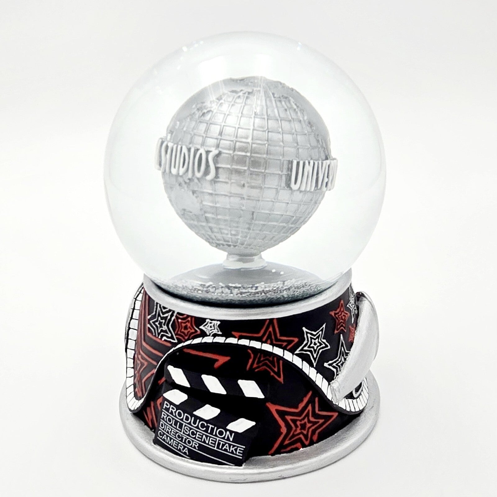 Universal Studios Orlando Silver Snowglobe Theater Production Movies Water Globe