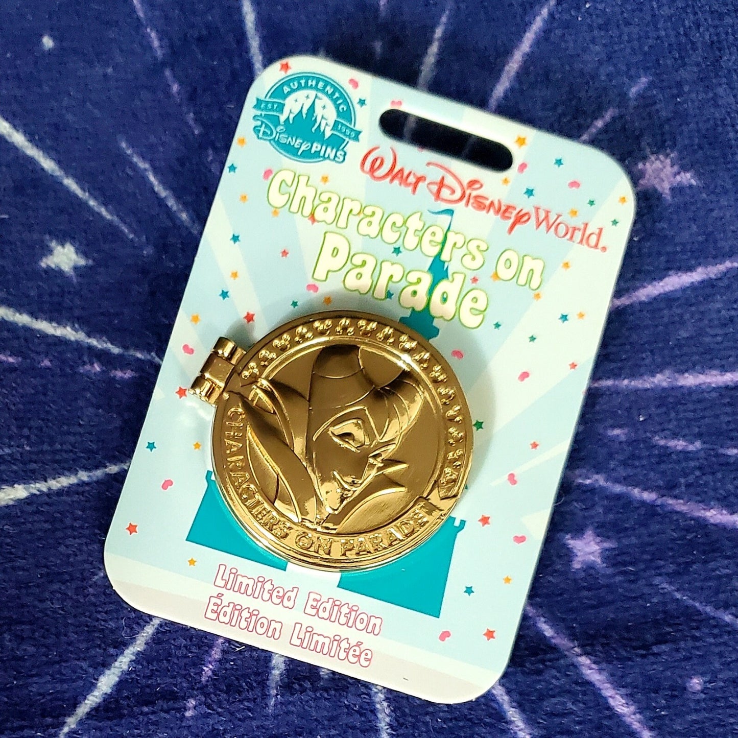 Disney Parks 2022 Characters On Parade Maleficent Dragon Hinged LE Pin New