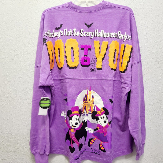LARGE Disney Parks Boo To You Mickeys Not So Scary Halloween Party Spirit Jersey