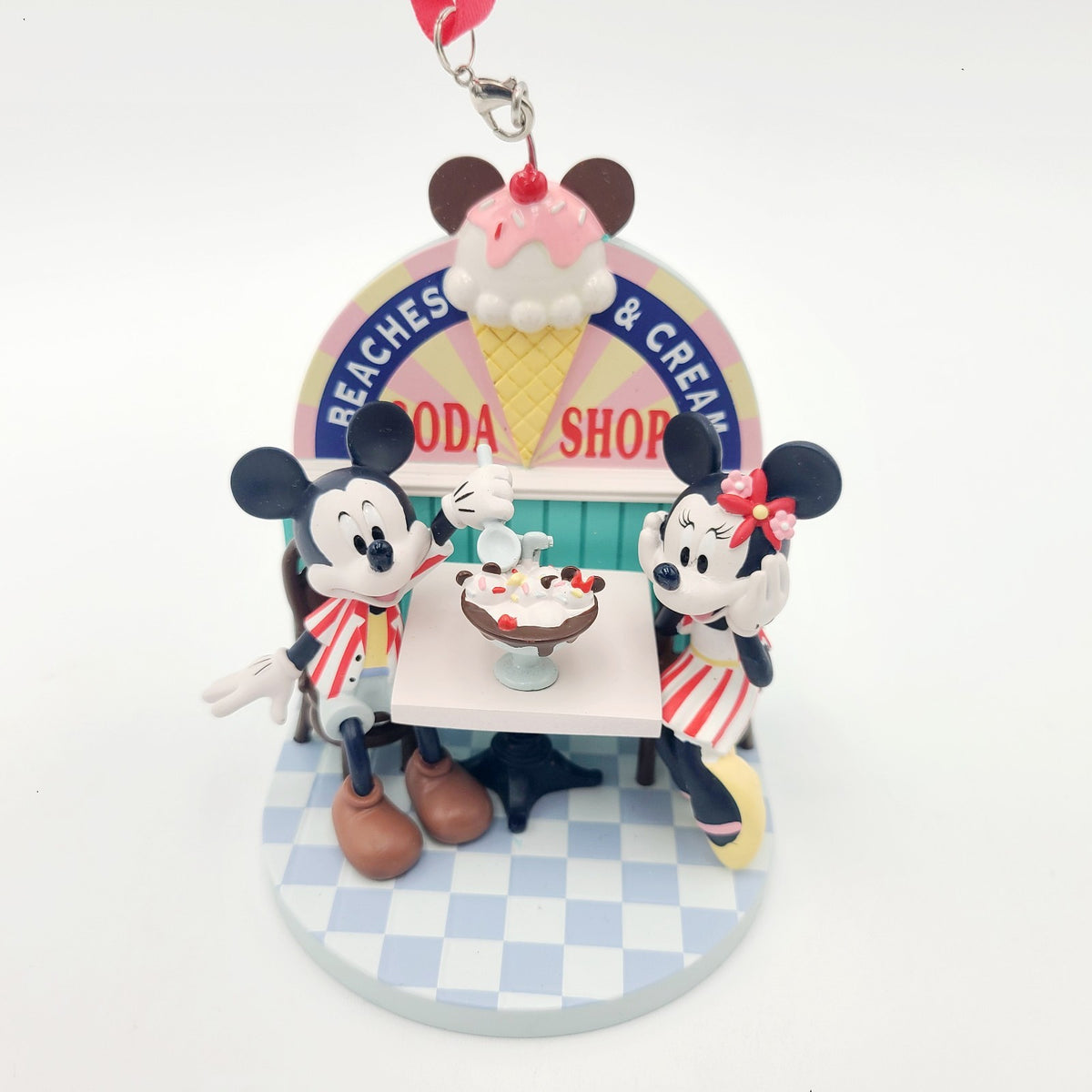 Disney Park Beach Club Resort Ornament Beaches & Cream Soda Shop Mickey & Minnie
