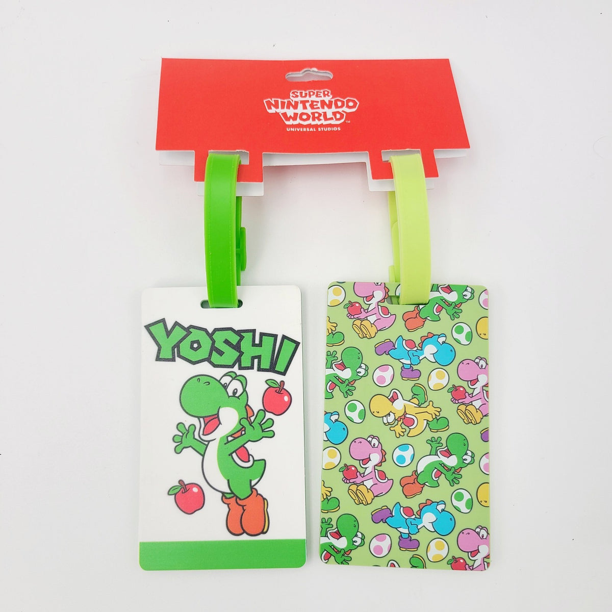 *2-Pack Set* Universal Studio Super Nintendo World Yoshi Luggage Tag Set Orlando