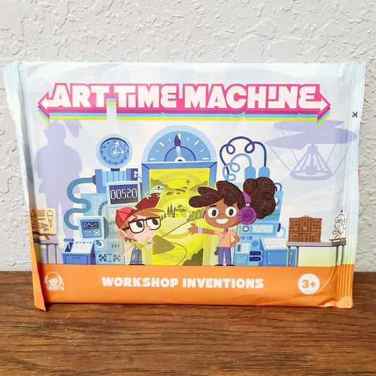 2023 Wendy’s Kids Meal Art Time Machine “Workshop Inventions” Orange Pack Kit