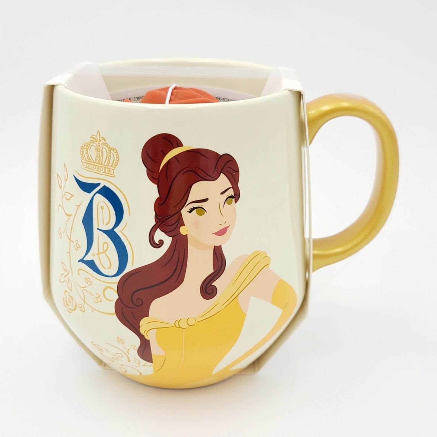 2024 Disney Parks Belle Ceramic Mug 15 Oz and Tea Infuser Set NEW