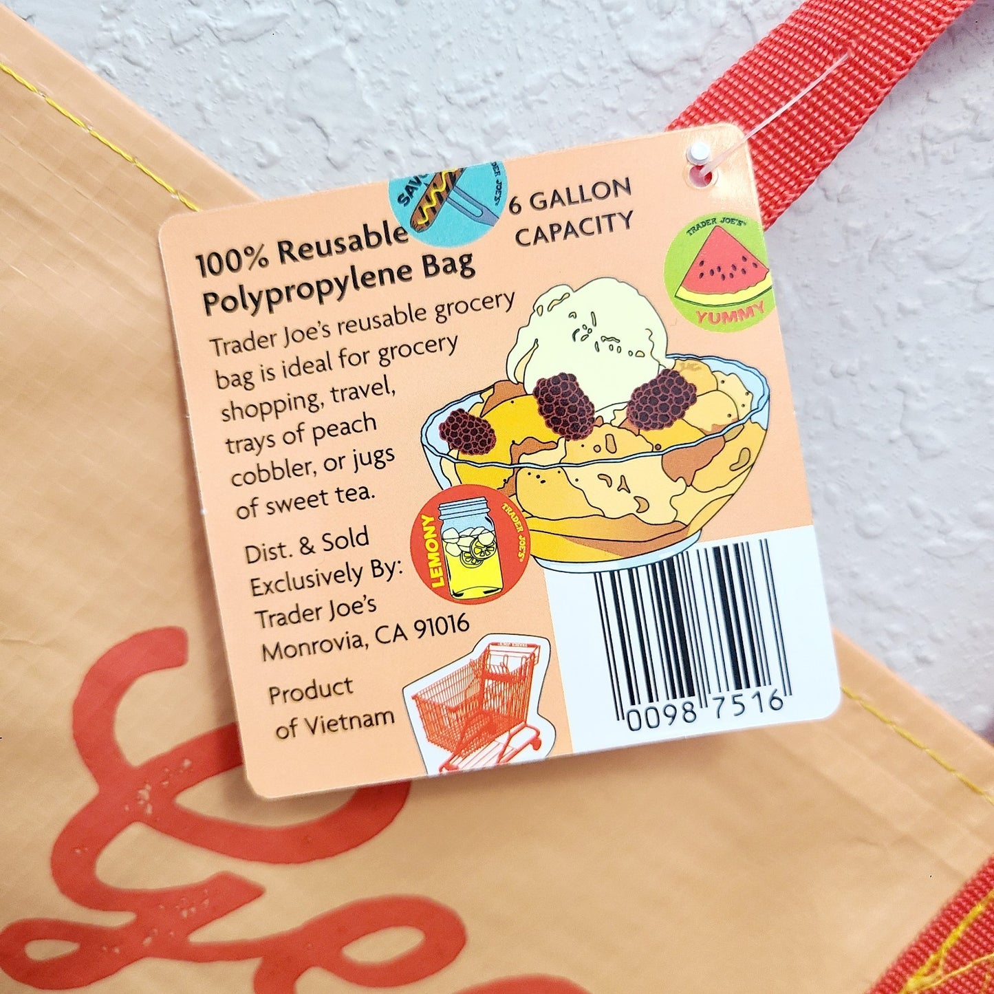 3 Bag Set! Trader Joe’s Reusable Florida Georgia Comfort Food Mac & Cheese Tote