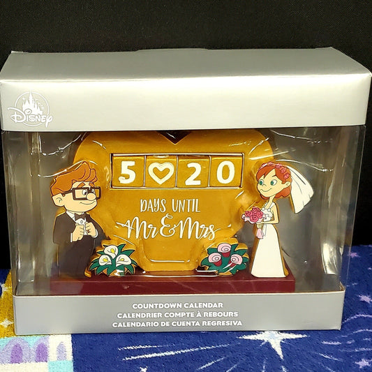 2022 Disney World Parks Pixar Up Carl & Ellie Wedding Day Countdown Calendar NEW