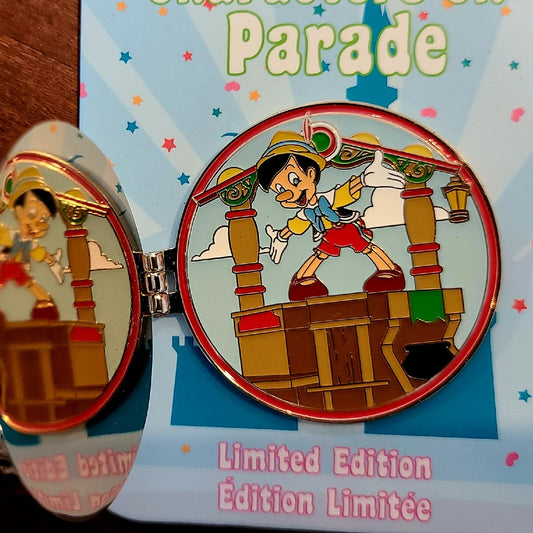 Disney Parks CHARACTERS ON PARADE Gold Coin Pinocchio Parade Float LE 2750 Pin