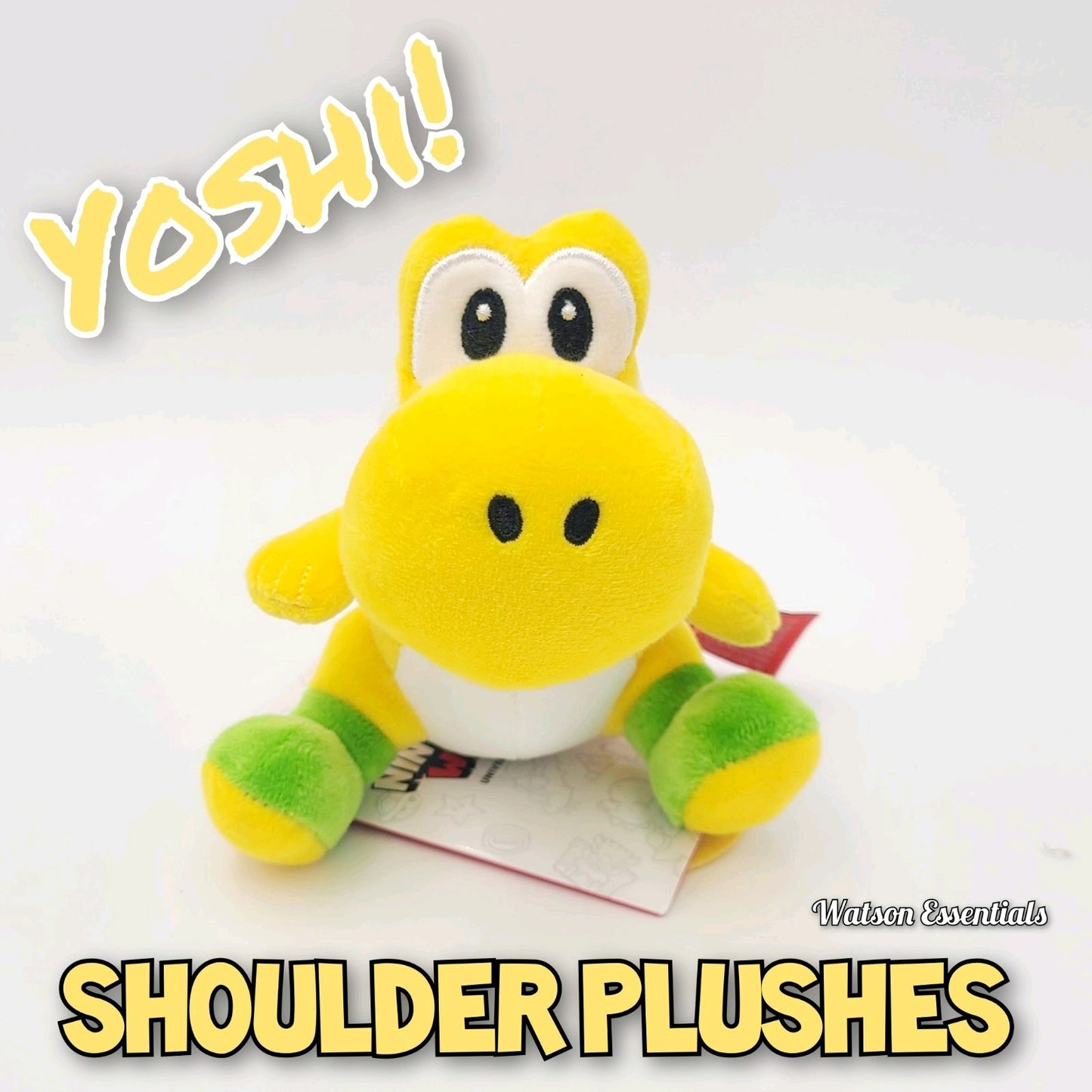 Epic Universal Studio Super Nintendo World YELLOW Yoshi 5" Shoulder Magnet Plush