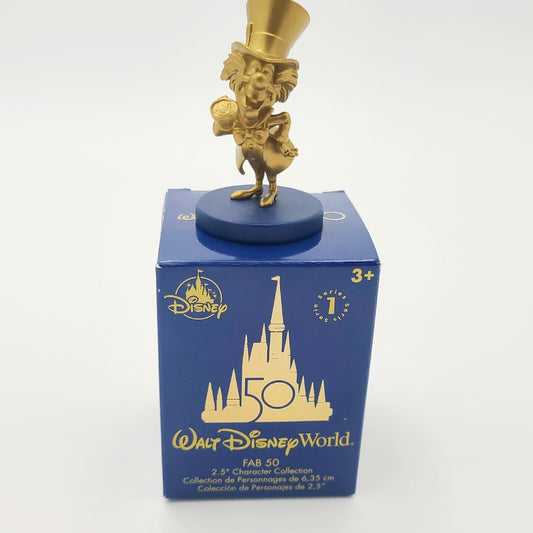 Walt Disney World 50th Anniversary Fab 50 Blind Box Gold Figure Alice Mad Hatter