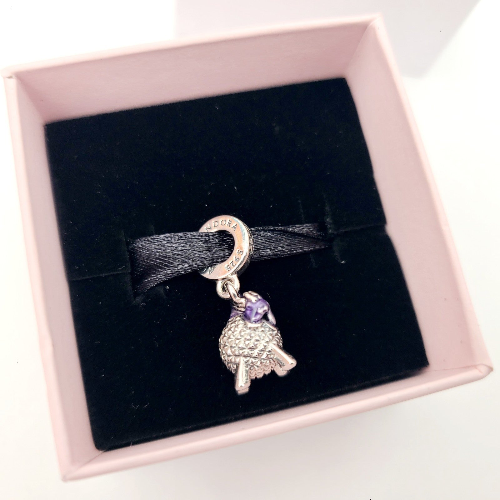 2024 Disney World Parks EPCOT Figment Pandora Charm Spaceship Earth Jewelry WDW