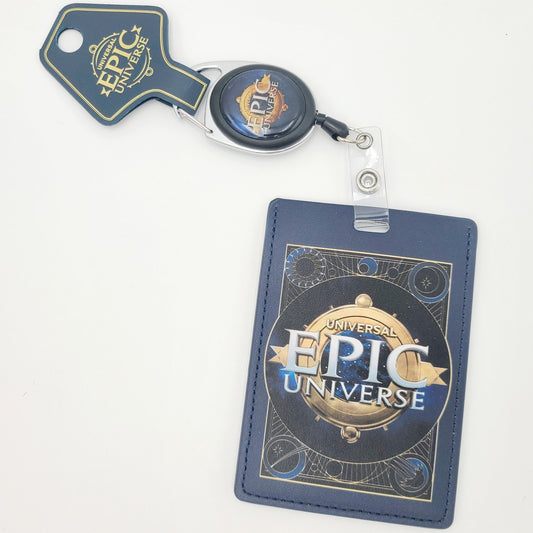 NEW EPIC Universe Emblem Logo ID Badge Reel Universal Studios Orlando
