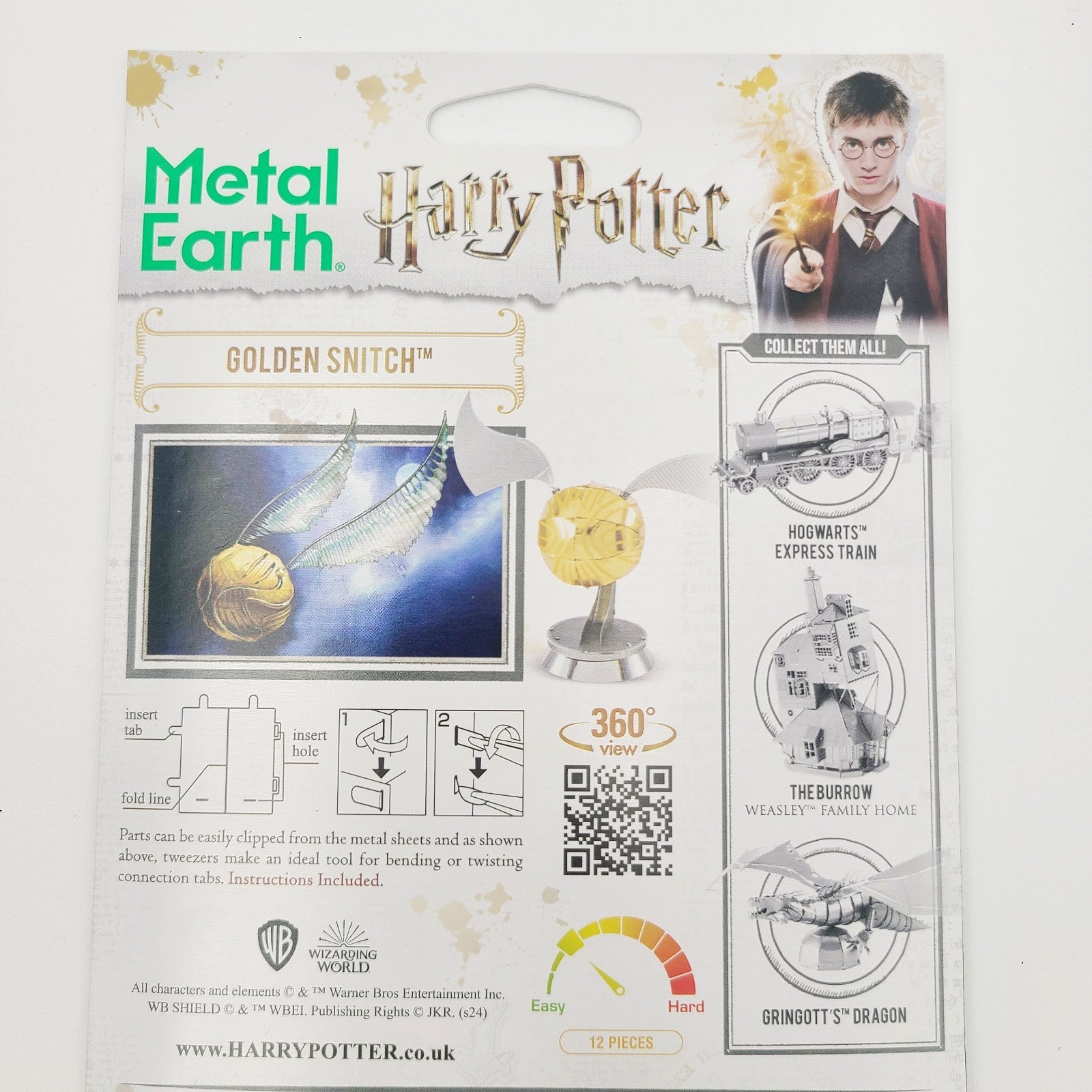 NEW Universal Studios World Of Harry Potter Golden Snitch Metal Earth Model Kit