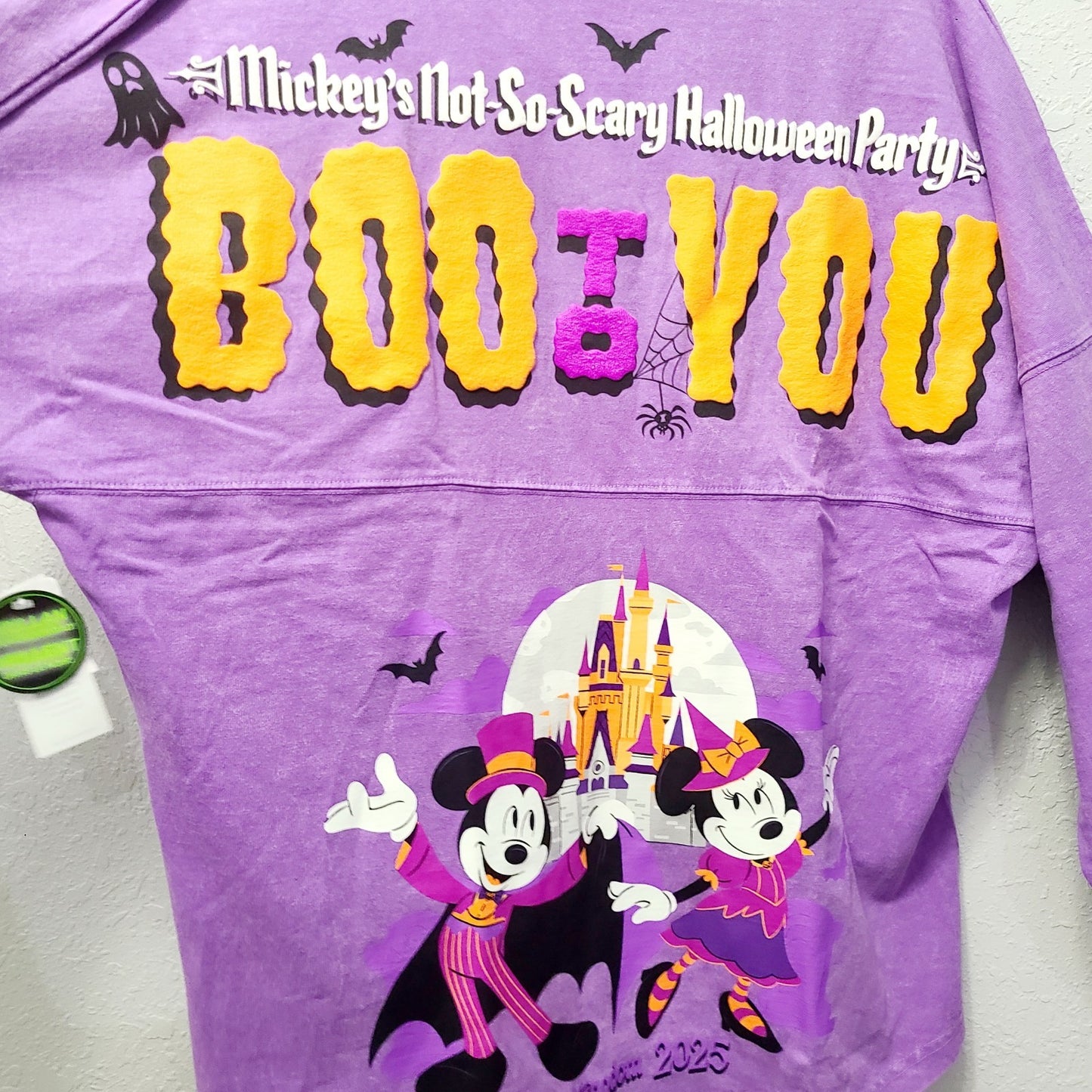 LARGE Disney Parks Boo To You Mickeys Not So Scary Halloween Party Spirit Jersey