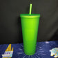NEW 2022 Disney World Parks Mickey Green Stud Bling Starbucks 24 oz Tumbler Cup 