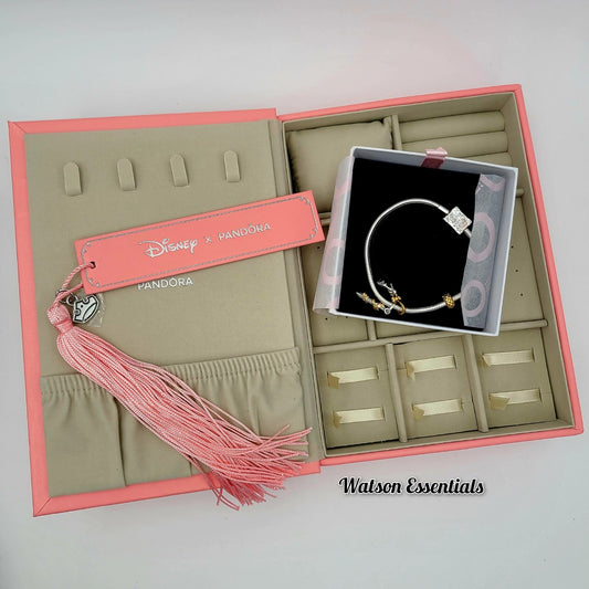2026 Disney Parks Pandora Princess Storybook Jewelry Box 2 Charms Charm Bracelet