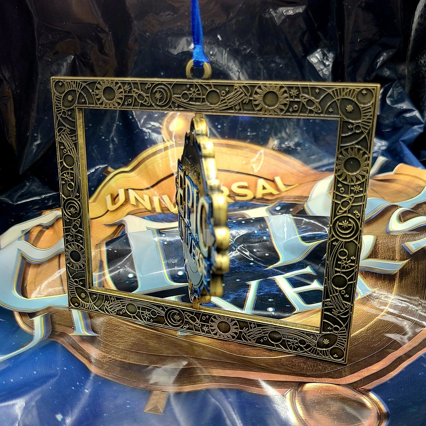EPIC Universe Emblem Logo Spinner Metal Ornament Universal Studios Orlando Spin
