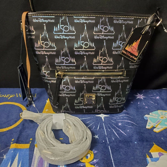 NEW Walt Disney World Park 50th Anniversary Dooney & Bourke Crossbody Bag Castle