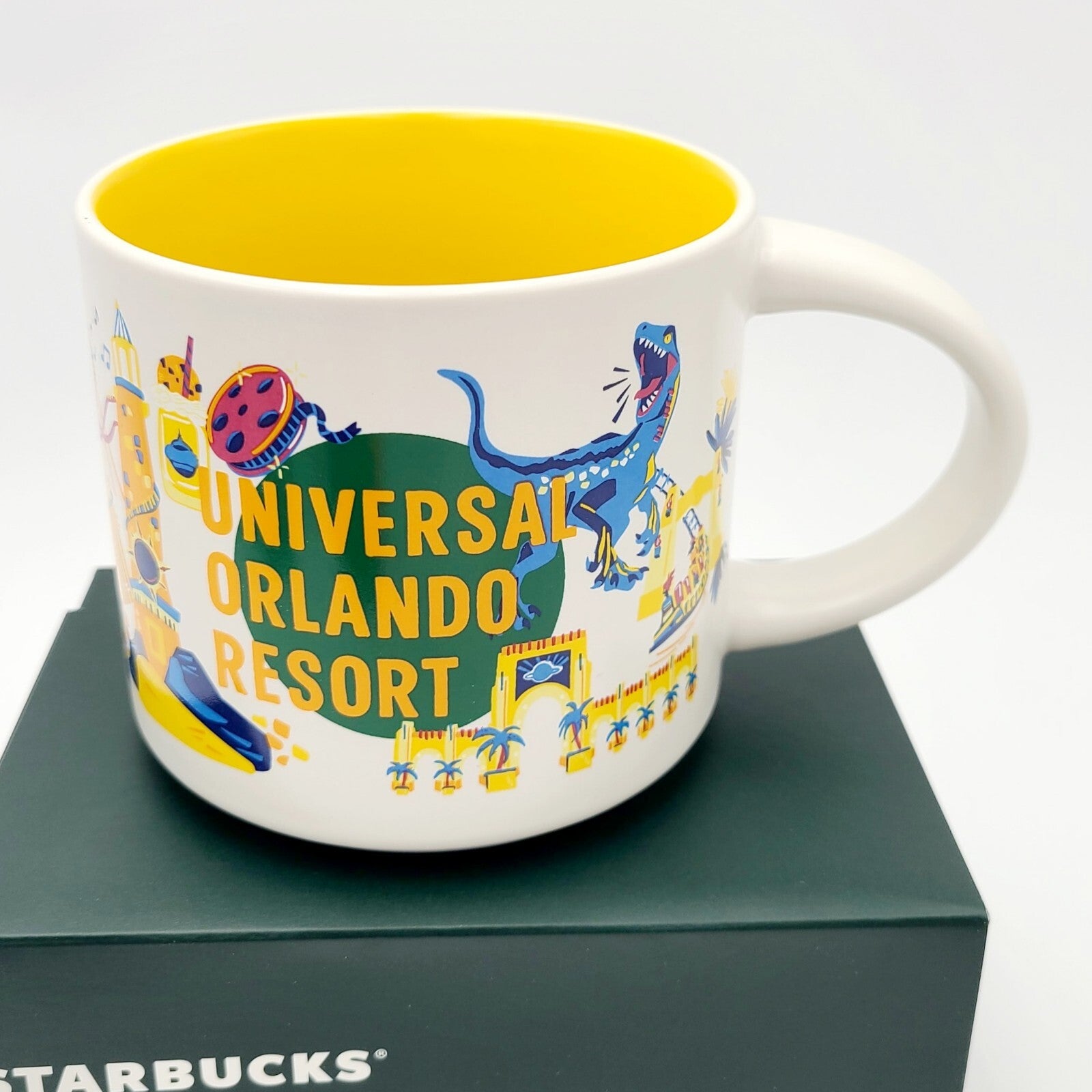 Universal Studio Orlando Starbucks Discovery Series Ceramic Coffee Mug Ornament