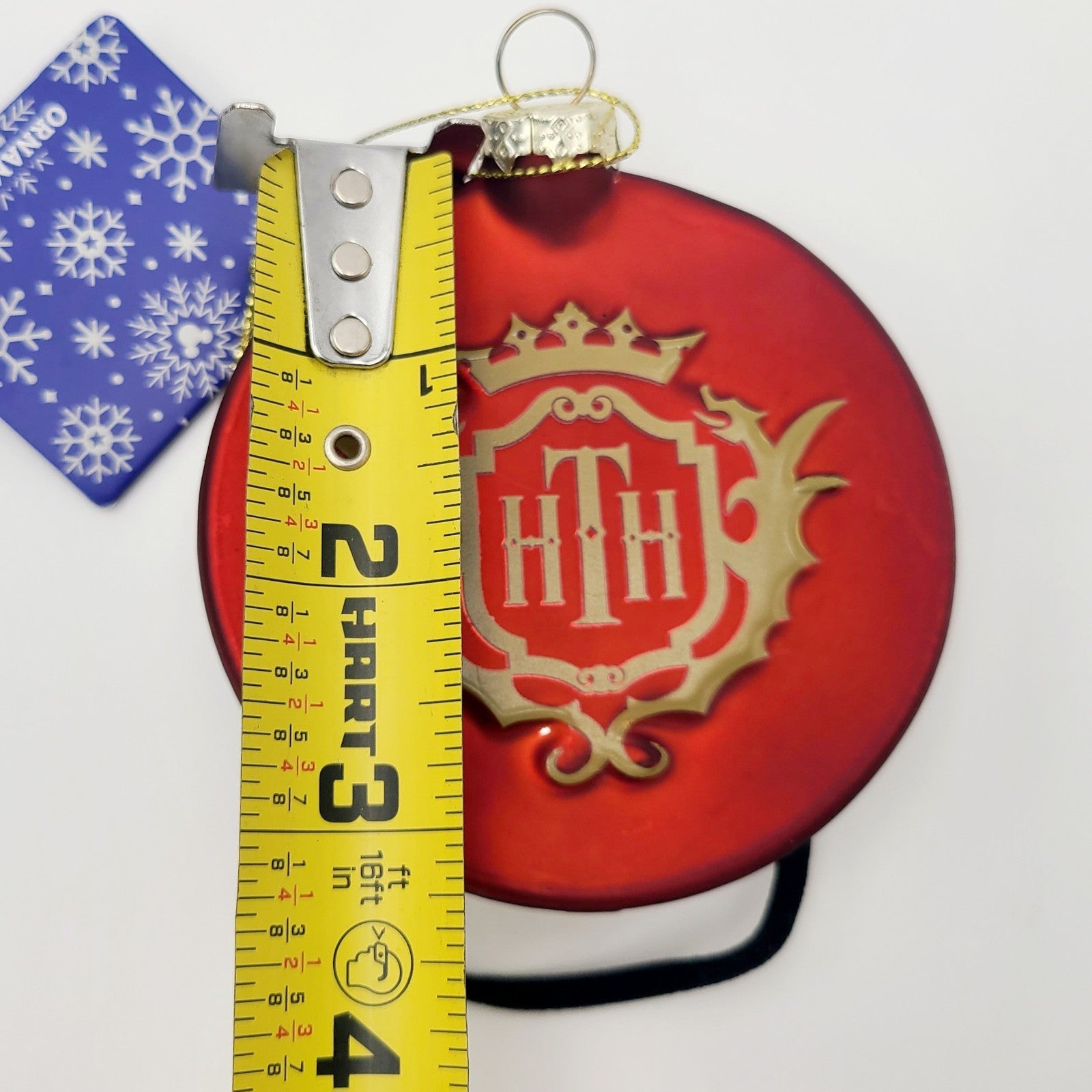 2026 Disney Parks Hollywood Studios Tower Of Terror Bellhop Hat Glass Ornament