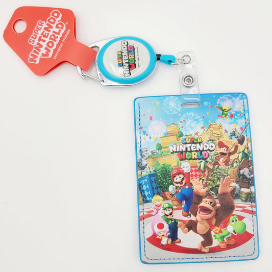 Universal Studios Hollywood Super Nintendo World ID Badge Holder Original EPIC